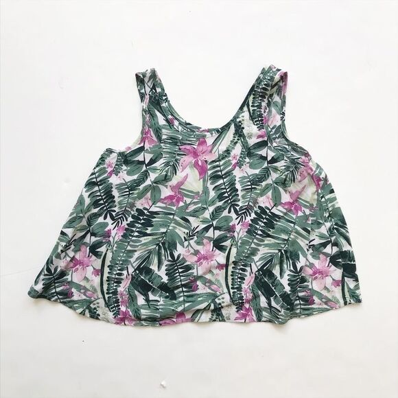 Old Navy leaf print flowy top EUC SP (6/7) - Picture 1 of 4
